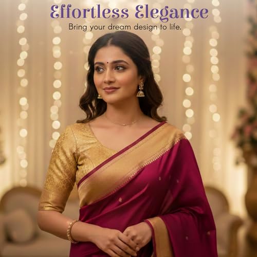 LoveNspire Unstitched Golden Blouse Pieces for Women Saree, Pooja, Housewarming & Indian Return Gifts 10Pcs - Image 4