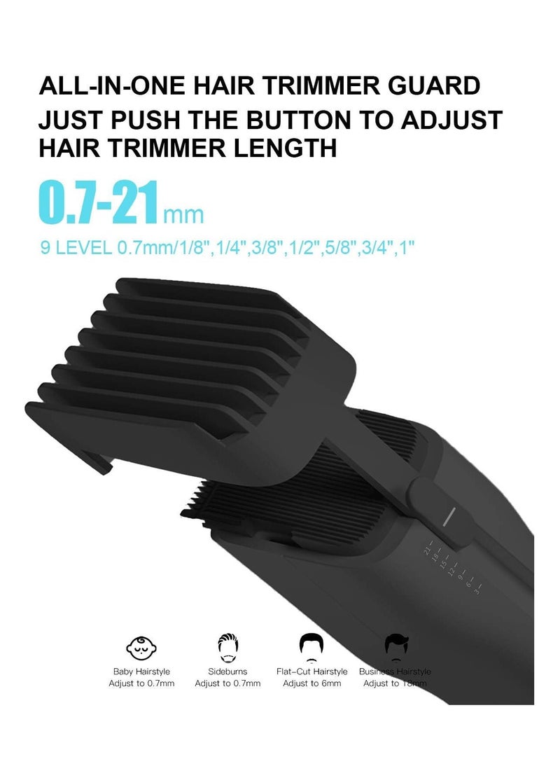 Enchen Hair Clippers Professional Cordless Hair Beard Trimmer All-in-one Hair Cutting Kit Electric Barber Clippers Rechargeable Haircut Machine Men Women Baby (Black) - Image 2