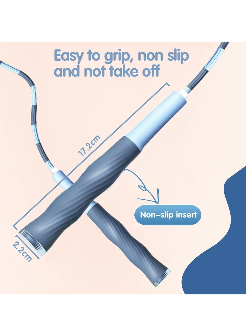 ماسكابوني لينة حبة حبل الطفر ، قابل للتعديل غير متشابكة حبل الطفر ، مع لينة المضادة للانزلاق مقبض ، 9.2 قدم الأطفال القفز على الحبل ، ومناسبة للرجال والنساء والأطفال اللياقة البدنية ، والتدريب ، 2 قطعة - Image 3