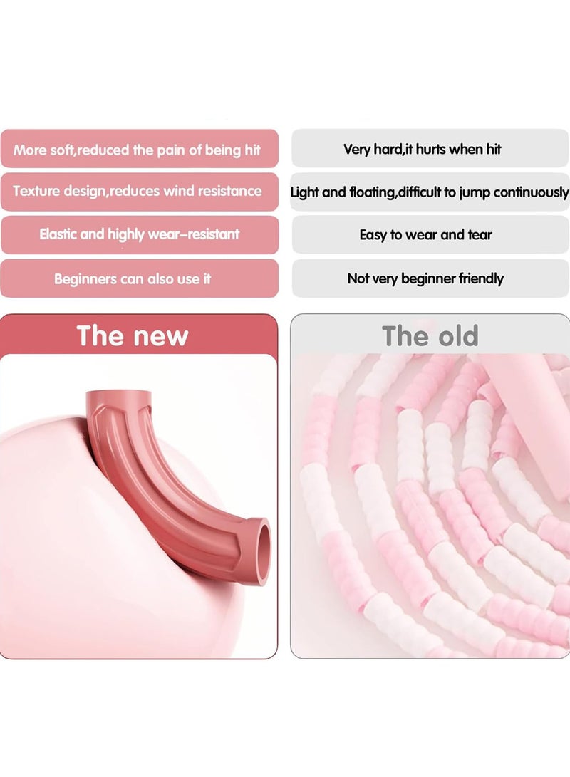 ماسكابوني لينة حبة حبل الطفر ، قابل للتعديل غير متشابكة حبل الطفر ، مع لينة المضادة للانزلاق مقبض ، 9.2 قدم الأطفال القفز على الحبل ، ومناسبة للرجال والنساء والأطفال اللياقة البدنية ، والتدريب ، 2 قطعة - Image 5