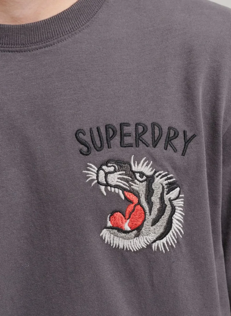 Superdry Tiger Print Crew Neck T-Shirt