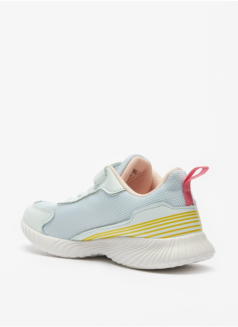 Oaklan by Shoexpress - Girls Logo Print Sports Shoes with Hook and Loop Closure - Image 1