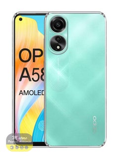 Generic جراب حماية كامل الجسم من السيليكون لهاتف Oppo A58 4G شفاف  - Image 1