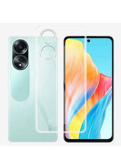 Generic جراب حماية كامل الجسم من السيليكون لهاتف Oppo A58 4G شفاف  - Image 2