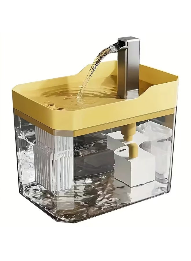 بيوينتي جديد 1.5L / 50oz كبيرة القدرة الحيوانات الأليفة موزع المياه ، القطة والحيوانات الأليفة موزع المياه / لعبة الحيوانات الأليفة ، USB Powered ، خالية من البطارية ، تشغيل هادئ / آمن وموثوق به / إمدادات المياه الدورية التلقائية ، هدايا العطلة المثالية ، الهدية المثالية لأصحاب الحيوانات الأليفة - Image 2