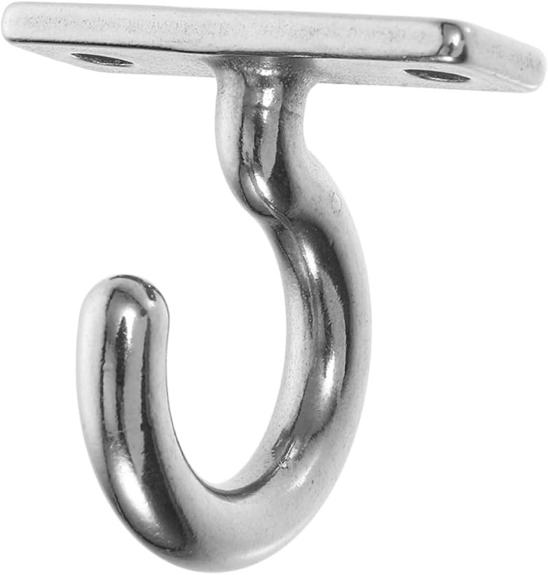 Heavy Duty Stainless Steel Ceiling Hooks With Mounting Plate For Hanging Plants Bird Feeders Wind Chimes - Image 1