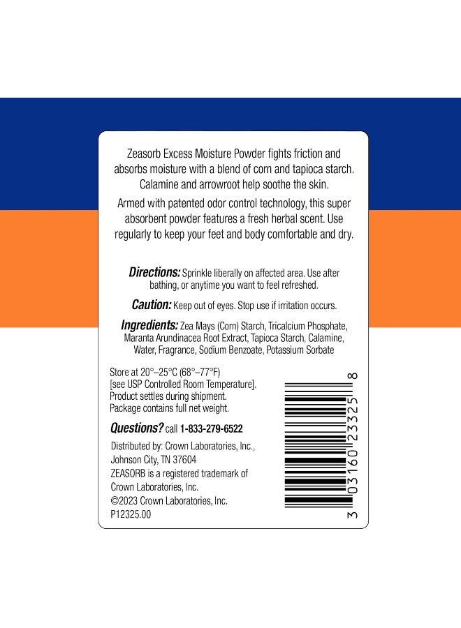 Zeasorb بودرة زيازورب للتحكم في الرطوبة الزائدة، سوبر ماص للقدم والجسم - Image 5