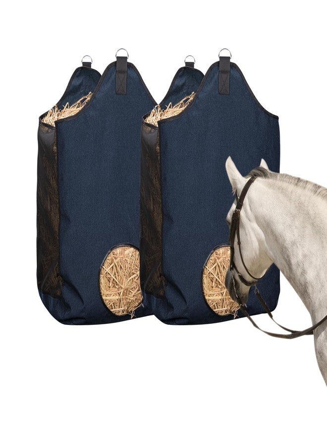 ZELARMAN 2 Pcs Hay Bags for Horse, Large Capacity Feeding Bag, Goat Hay Feeder, Hay Nets for Sheep, Open Feed Hole Hay Feeder for Slow Feeding - Image 1