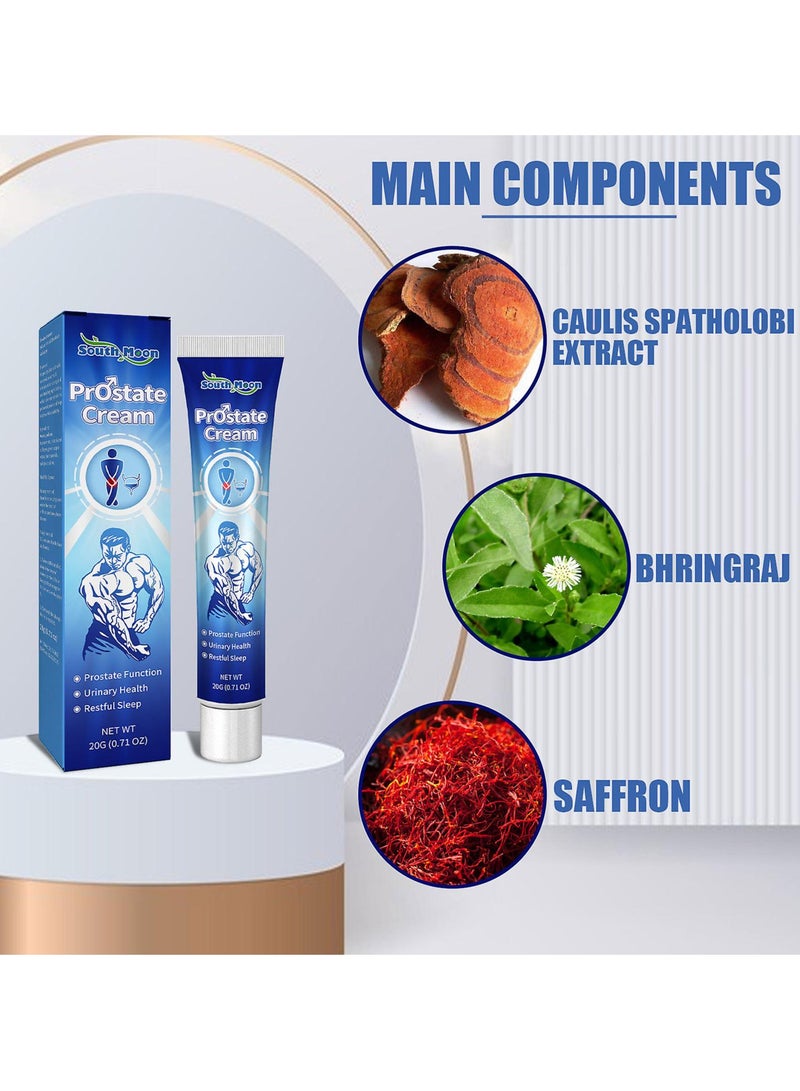 SOUTH MOON Progesterone Cream for Men, Prostate, Anti-Fungal Andropause, Relieves Frequent Urination, Treatment Cream for Men, 20 g - Image 3