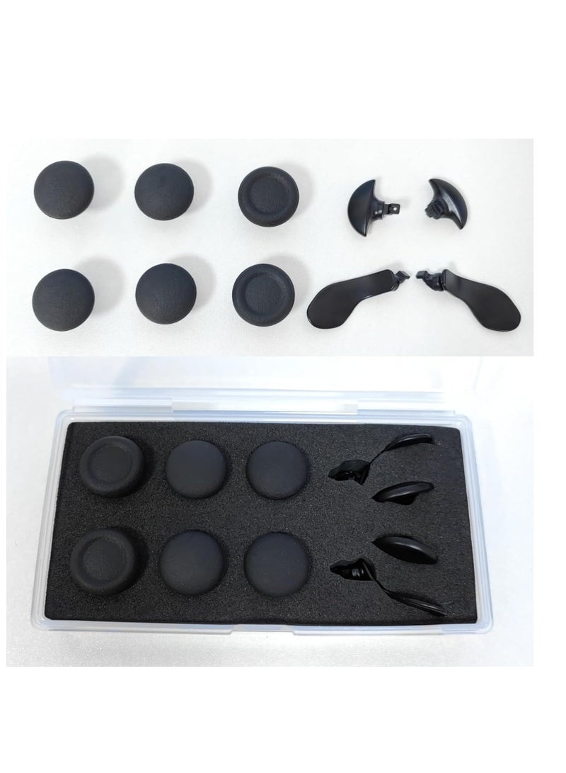 Replacement Joystick for PS5 Edge Controller, 6 Thumb Sticks and 4 Rear Paddles Metal Trigger Buttons, Accessories for PS5 Edge Controller, Black