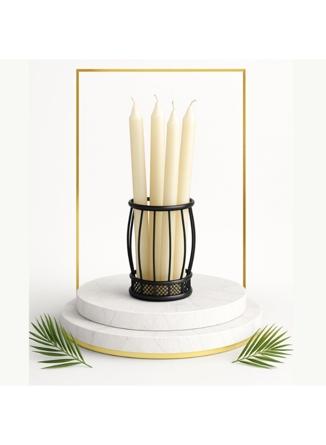 Ivory Glow Taper Candle Collection - 10" (12 Pack) - Image 1