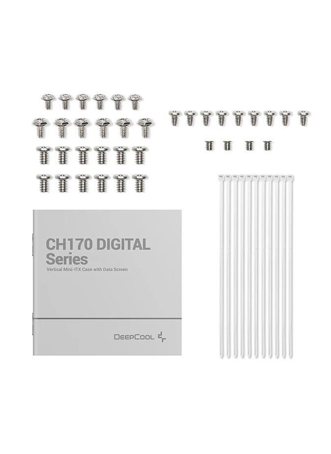DEEPCOOL CH170 Digital Vertical Mini-ITX White Case  - Image 5
