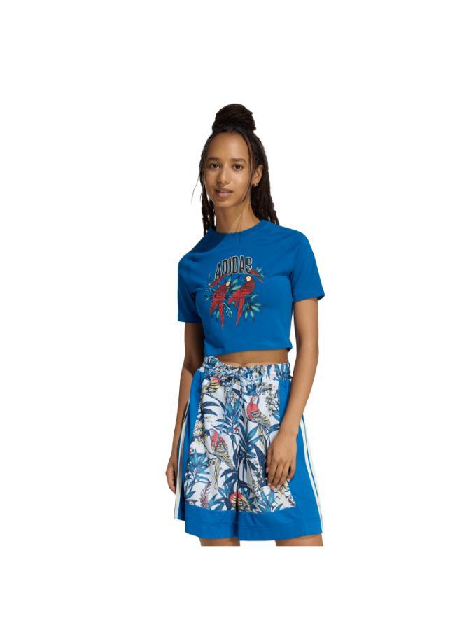ADIDAS x FARM RIO GRAPHIC T-SHIRT CROPPED - Image 1