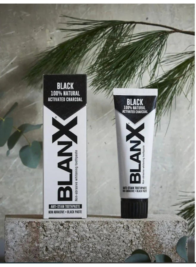 blanx Black Activated Charcoal Whitening Toothpastes 75 ml By Blanx - Image 3