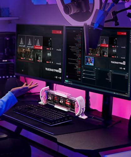 Divoom ساعة ديفوم تايمز غيت الرقمية - تحكم عبر التطبيق الذكي، اتصال واي فاي، شاشة LED RGB، لوحة تحكم قابلة للتخصيص وفن بكسل لتزيين غرفة الألعاب والمكتب (وردي) - Image 4