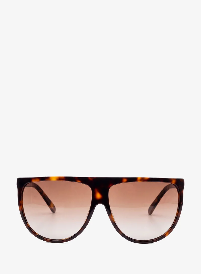 لي كوبر Polarized Sunglasses Tortoise Brown Frame Brown Mirror Lens 62mm  - LCM10815C2