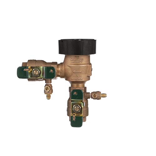 Watts 800M4-QT Anti-Siphon Pressure Vacuum Breaker Quarter Turn Shutoff, Tee Handles, 1 Inch, Bronze - Image 1