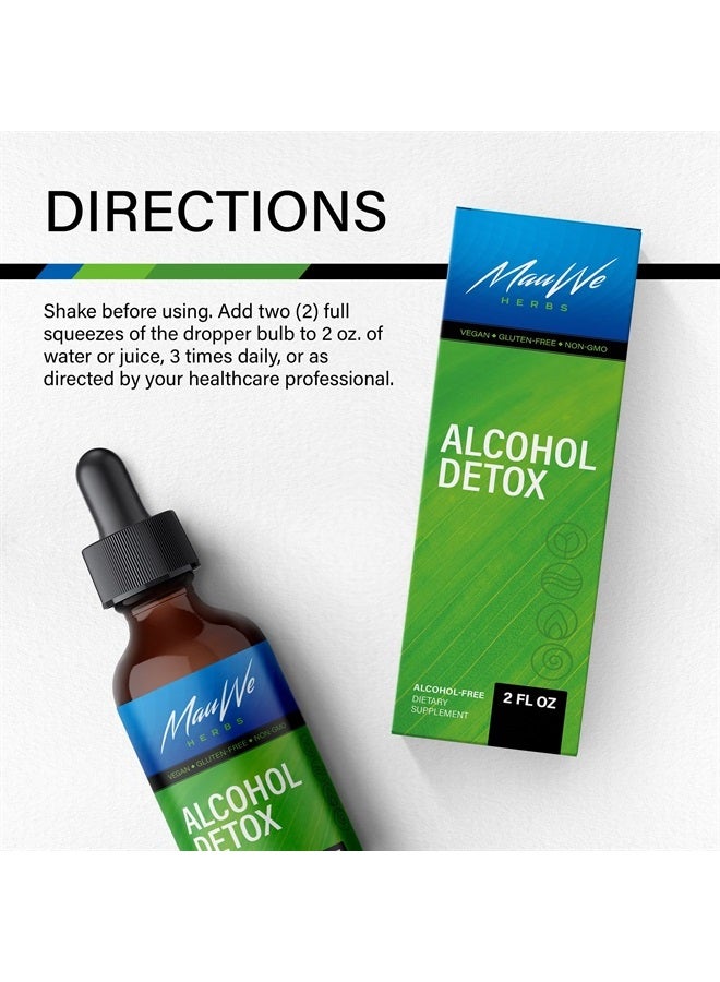MAUWE HERBS Alcohol Cleanse Tincture - Zero Alcohol Formula - Liver Aid Supplement Blend with Milk Thistle Seed, St. John's Wort, Passionflower, Dandelion, Chanca Piedra, Hawthorn Berry - 2 fl. oz - Image 4