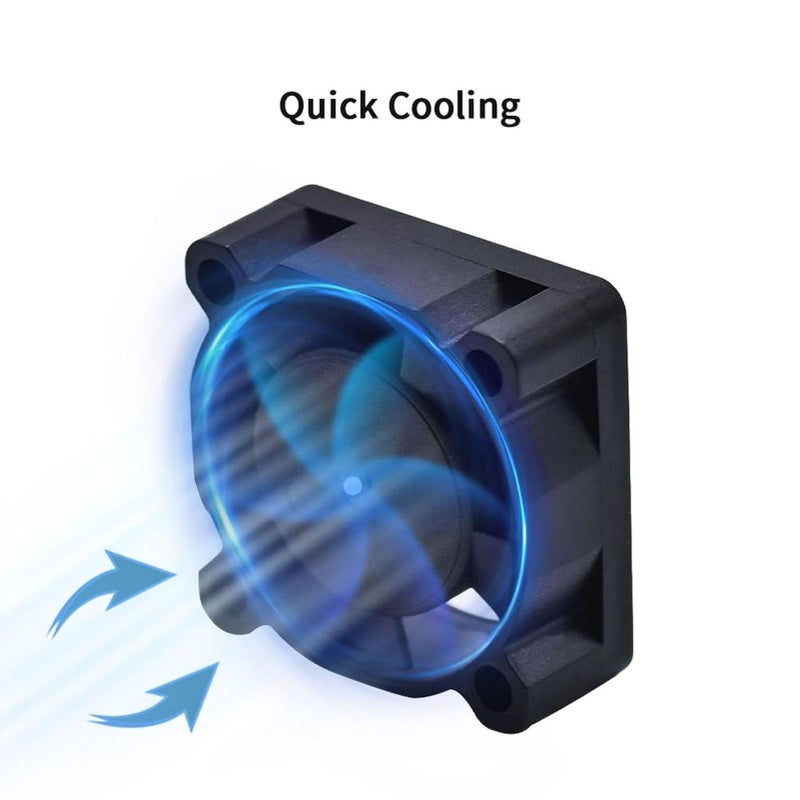 Hardened Steel Nozzle Hotend Kit With Cooling Fan For P1P P1S 3D Printer - Image 3