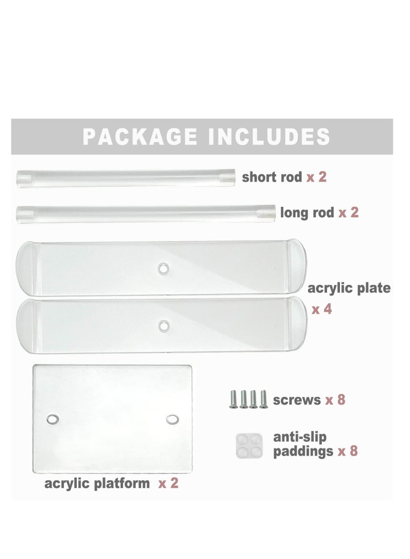 Excefore Clear Headband Holder, Acrylic Headband Organizer Stand, Hairband Display Stand, Hair Accessories Storage Stand, Suitable for Girl Women Gifts  - Image 4
