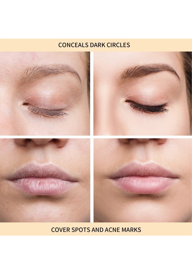 KASTWAVE 5 Colors Correcting Concealer Palette Face Contouring Highlighter Pallet Kit Products Pallet Color Corrector Cream for Dark Circles Blemish Even Skin Tone Waterproof Long Lasting - Image 5