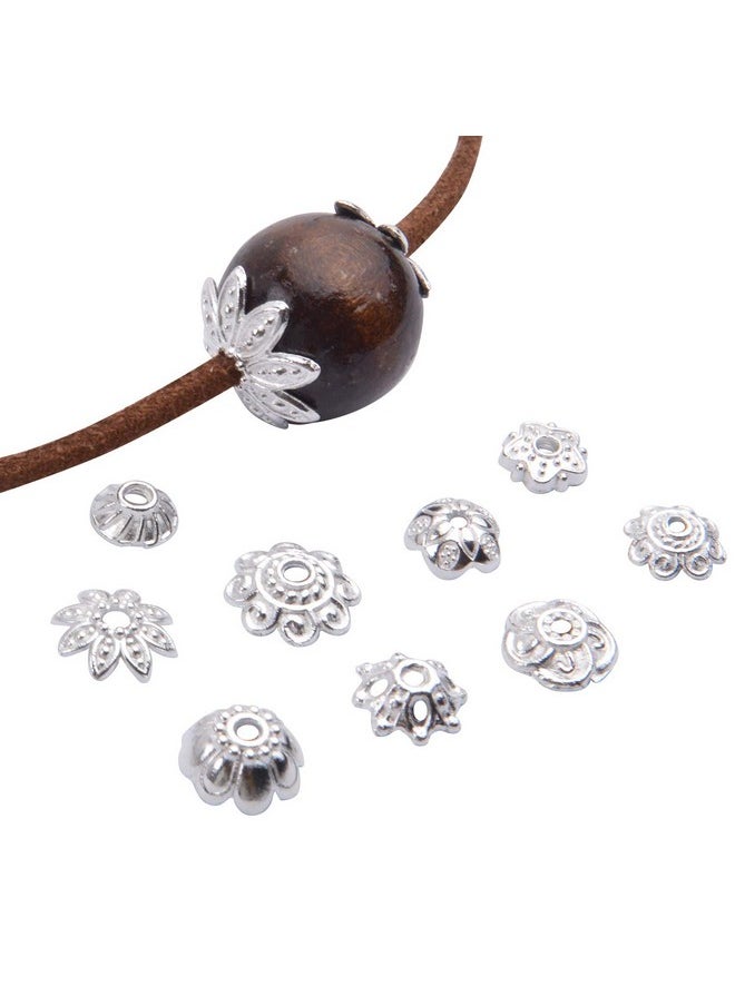 BronaGrand 100 Gram(About 180 350Pcs) Bead Caps Metal Spacers Jewelry Findings Accessories For Bracelet Necklace Jewelry Making Silver  - Image 5