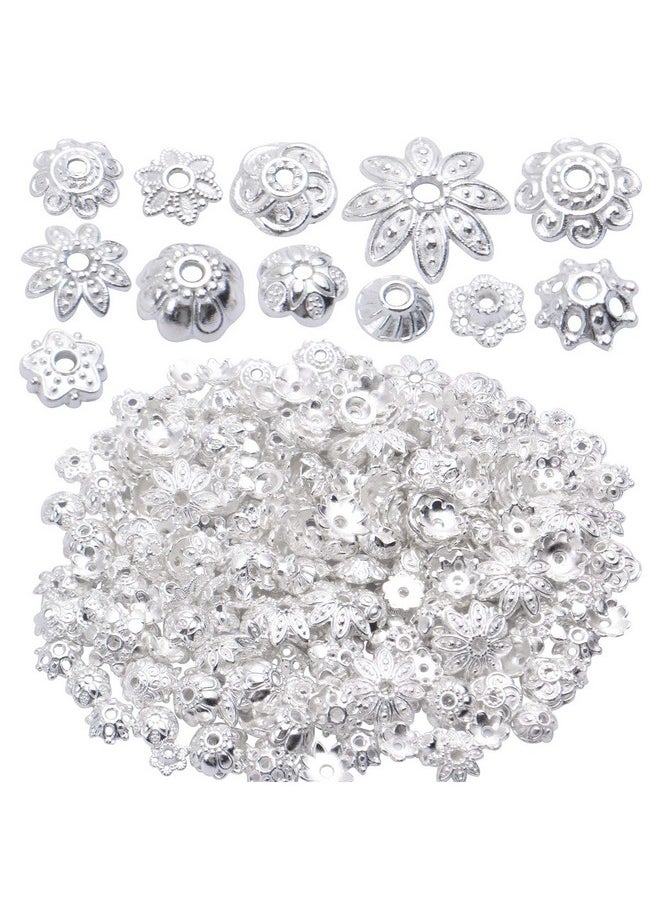 BronaGrand 100 Gram(About 180 350Pcs) Bead Caps Metal Spacers Jewelry Findings Accessories For Bracelet Necklace Jewelry Making Silver  - Image 1