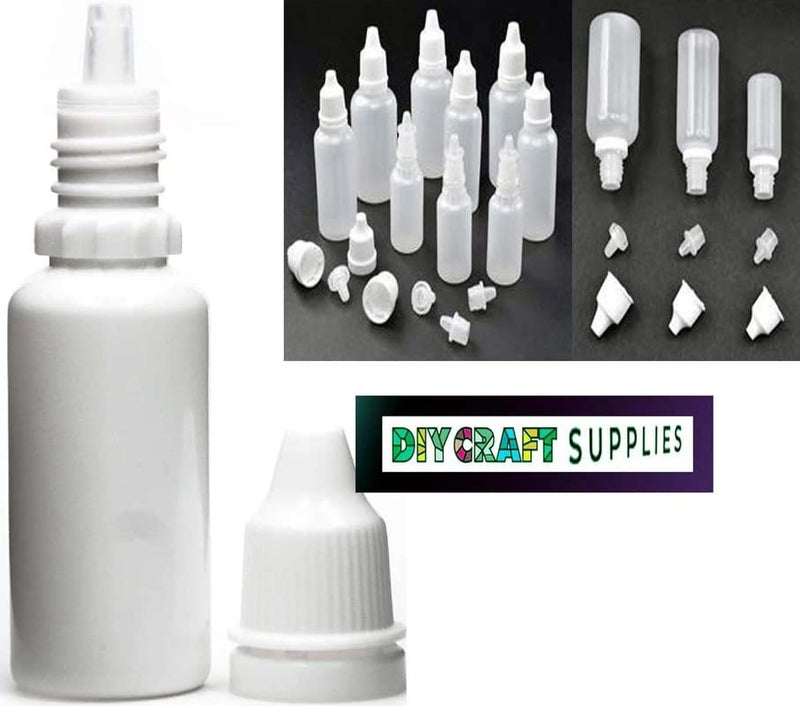 DIY Crafts Pack Of 15 Pcs 10ml Empty Plastic Dropper Bottles Eye Liquid Screw Cap Secure Lids Pack Of 15 Pcs 10ml - Image 2