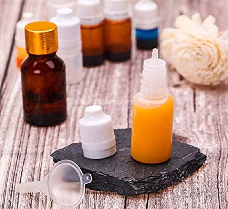 DIY Crafts Pack Of 15 Pcs 10ml Empty Plastic Dropper Bottles Eye Liquid Screw Cap Secure Lids Pack Of 15 Pcs 10ml - Image 4