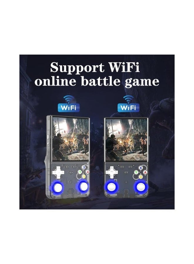 ELTRAZONE R36 Ultra Retro Handheld Game Console – 64GB Built-In 20,000+ Games, 3000mAh Rechargeable, Supports 20+ Simulators, Linux System, 4.0” IPS Screen, Portable Pocket Arcade – Transparent Black - Image 4