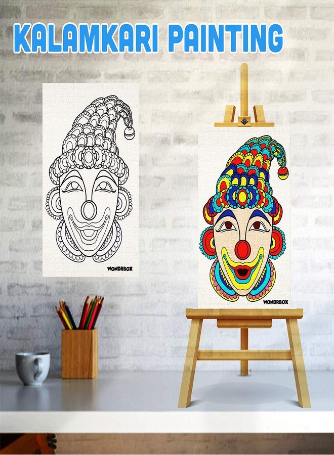 WONDRBOX Return Gifts for Kids (Pack of 10), Art and Craft Kit for Girls 9-12, KalamkariCanvas Art, Birthday Gift for Kids - Image 3