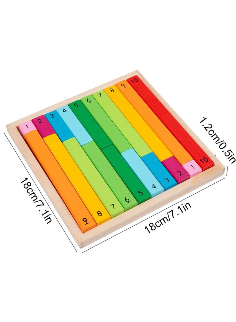 Number Learning Sticks | Creative Math Learning Fun Kit,Colourful Numerical Rods for Early Development, Classroom, Kids' Education, Math Learning Toy - Image 2