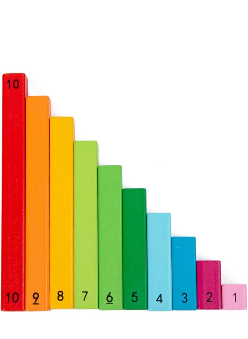 Number Learning Sticks | Creative Math Learning Fun Kit,Colourful Numerical Rods for Early Development, Classroom, Kids' Education, Math Learning Toy - Image 3