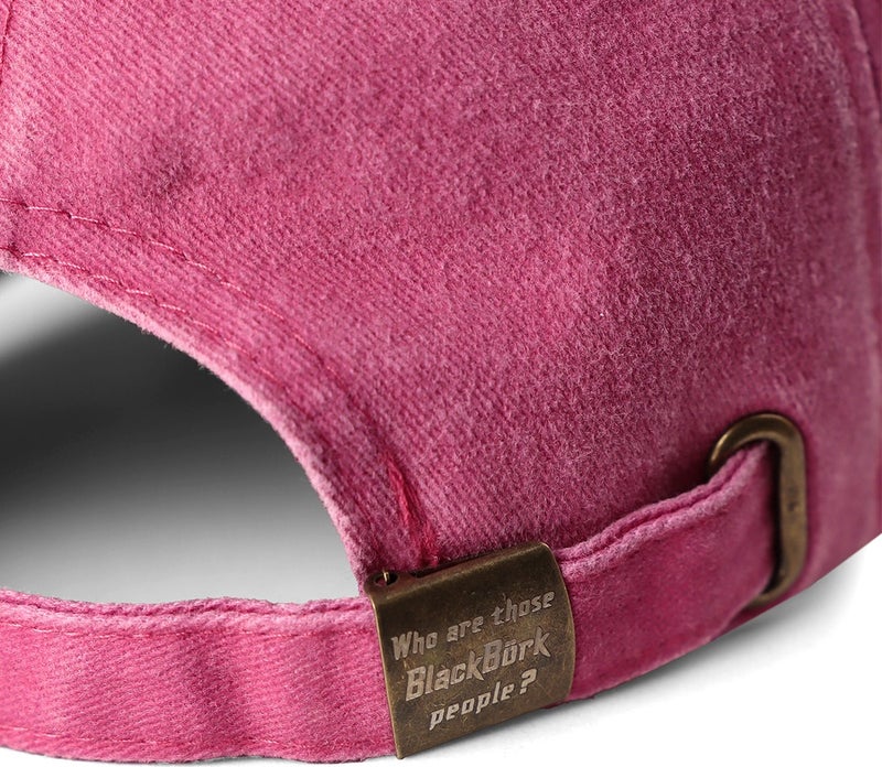 Black Börk Blackbörk Baseball Lion - 9 Unisex Vintage Pink Hat (Cap)  - Image 5