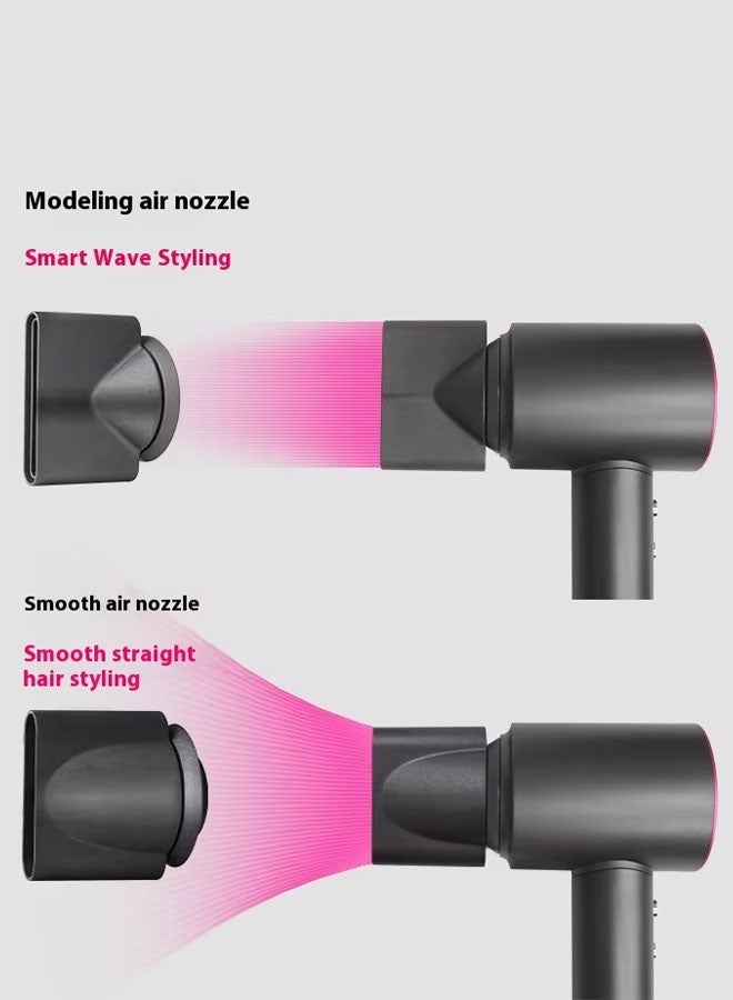 عام مجفف شعر أيوني احترافي بقوة 1600 واط - مجفف شعر سريع الجفاف مع تحكم حراري، منخفض الضوضاء، يتضمن موزع شعر ومكثف لتصفيف مثالي - Image 5