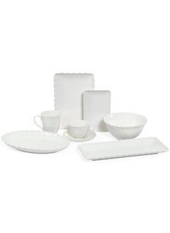 Onde Porcelain Rectangular Plate, White - 20x13 cm - pzsku/Z7BB22A383F5331311AB4Z/45/_/1715799778/24cae48c-1c24-445a-8191-8a76ed258c6b