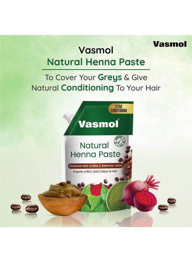 Vasmol Natural Henna Paste Ii Ready To Use Henna Paste Ii Natural Brown Colour To Hair With Extra Conditioning Ii 100% Pure Henna, 200 Gm - Image 5