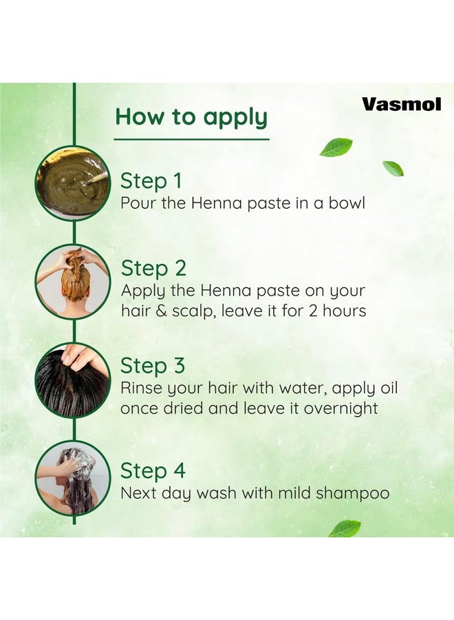 Vasmol Natural Henna Paste Ii Ready To Use Henna Paste Ii Natural Brown Colour To Hair With Extra Conditioning Ii 100% Pure Henna, 200 Gm - Image 3