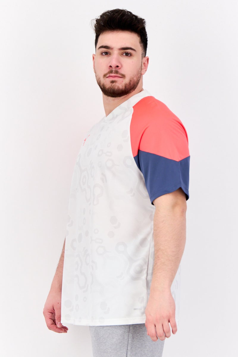 PUMA Men Sportswear Fit V Neck Training T-Shirt, White  - Image 2