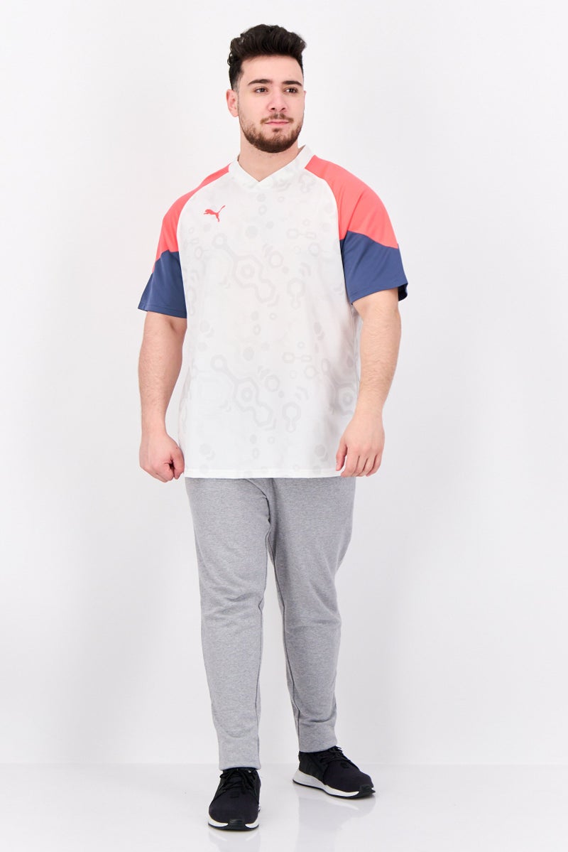 PUMA Men Sportswear Fit V Neck Training T-Shirt, White  - Image 4