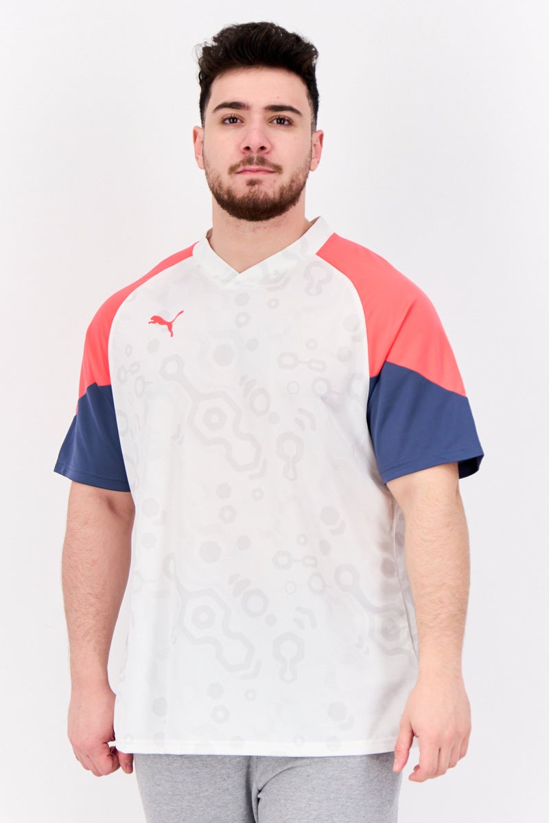 PUMA Men Sportswear Fit V Neck Training T-Shirt, White  - Image 1