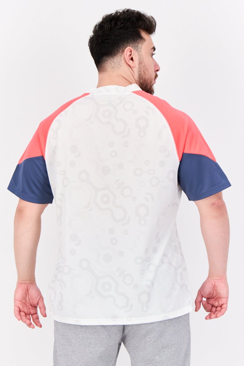 PUMA Men Sportswear Fit V Neck Training T-Shirt, White  - Image 3