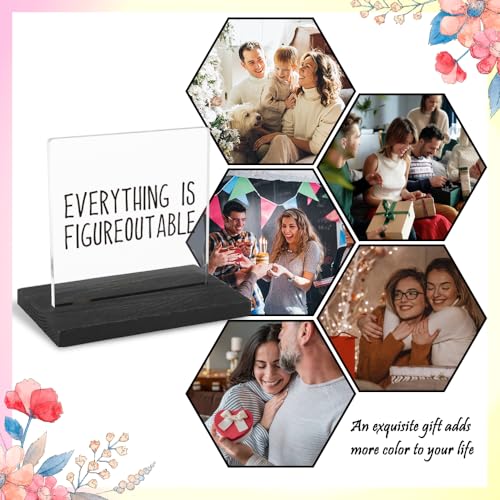 FOUGSTA Motivational Desk Decor - Funny Quote for Desk, Boss Gag Gift for Men & Women, Positive Affirmation Gifts - XXY50, Transparent - Image 5
