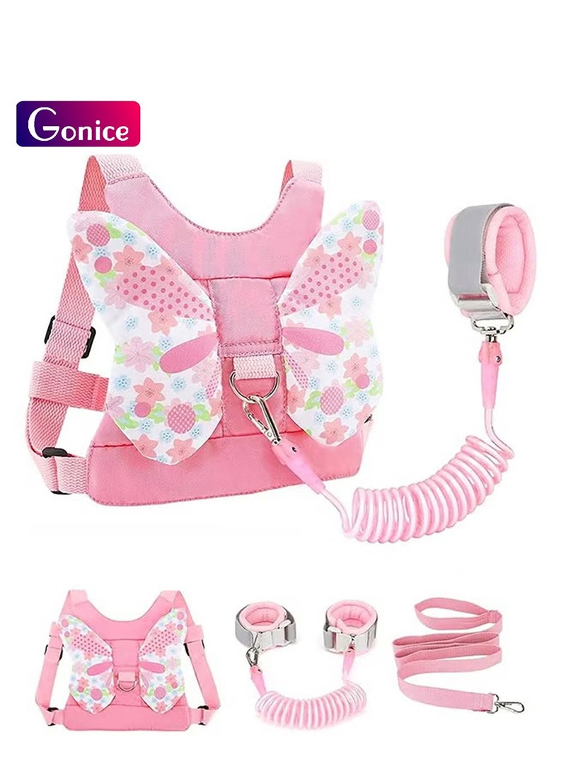 Gonice Toddler Backpack Harness with Safety Leash Child Backpack with Kids Wrist Link Mini Child School Bag with Wristband Tether Strap and Protection Leashes for Baby 2.5M  - Image 1
