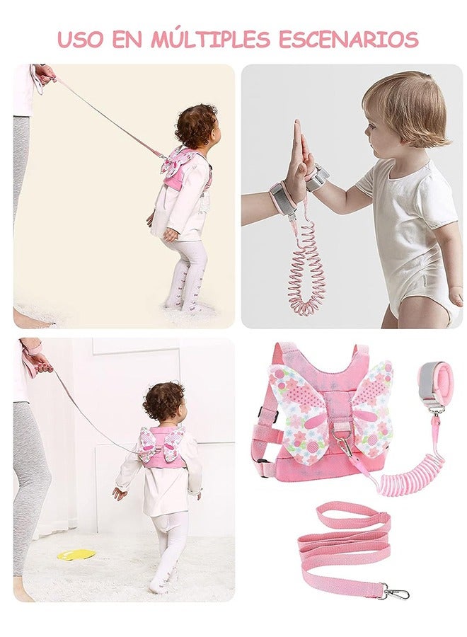 Gonice Toddler Backpack Harness with Safety Leash Child Backpack with Kids Wrist Link Mini Child School Bag with Wristband Tether Strap and Protection Leashes for Baby 2.5M  - Image 5