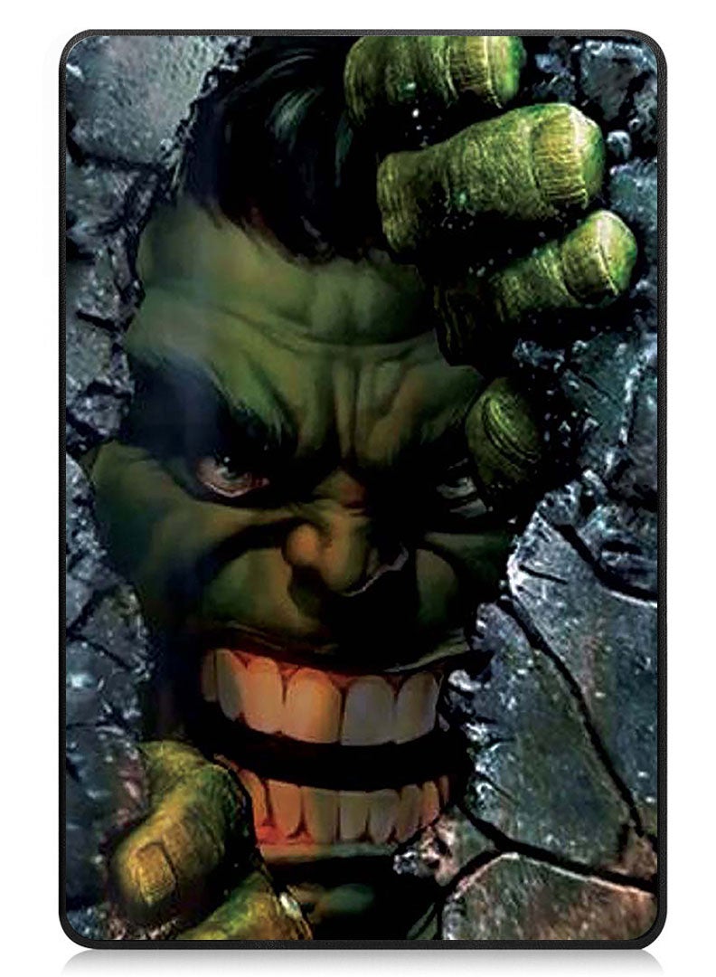 Theodor Protective Flip Case For Samsung Galaxy Tab S9 FE Plus With Trifold Stand Auto Wake Sleep Shockproof Cover Angry Hulk - Image 1