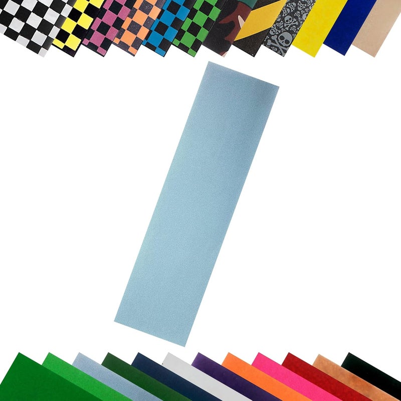 Turbo 9 x 33 Inch Skateboard Grip Tape Sheet Baby Blue - Image 1