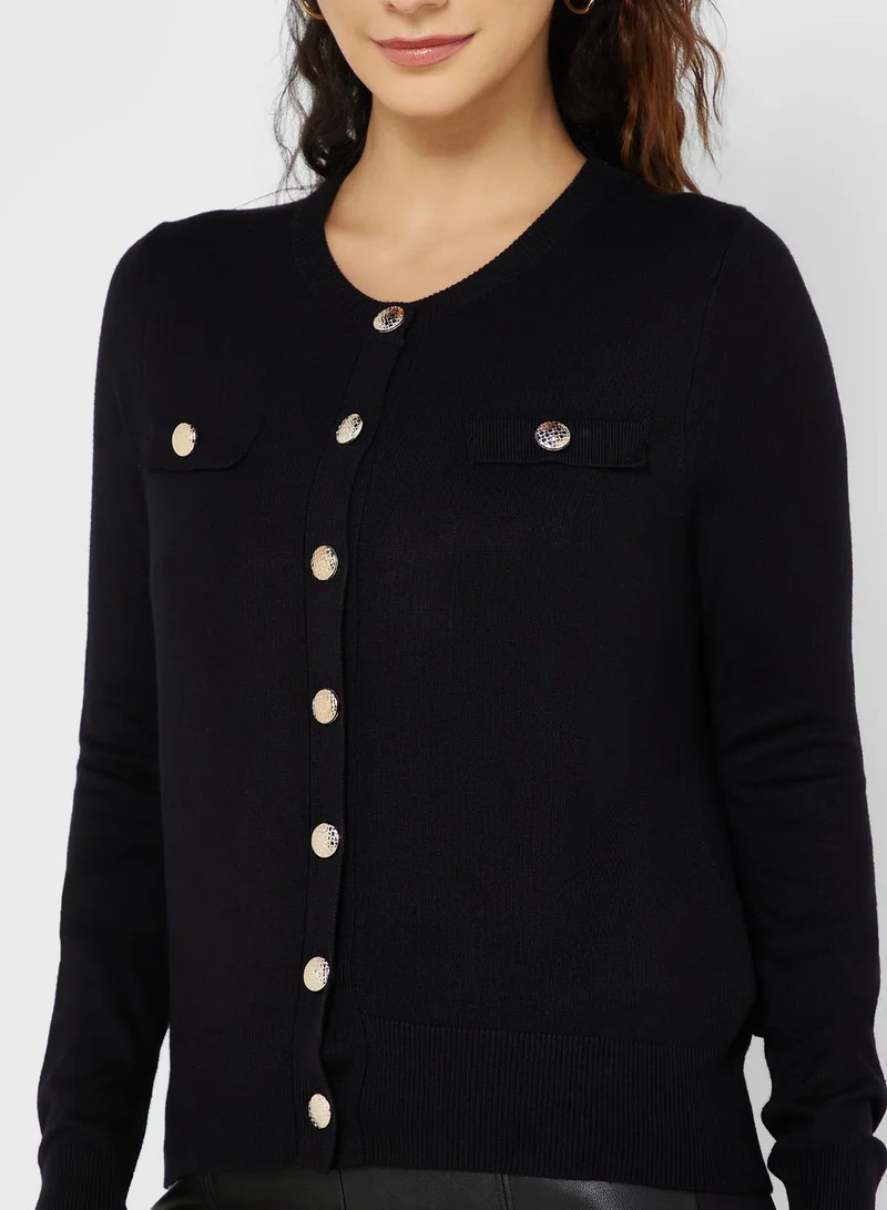 BRAVE SOUL Knitted Cardigan With Pocket Detail