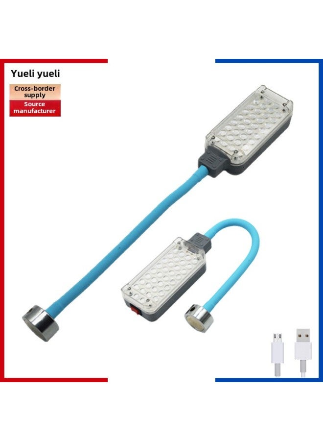 USB Charging Bottom With Magnet Multifunctional Strong Light Inspection Light Mobile Handheld Work Light 30cm Hose-Power:LED Style  - Image 1
