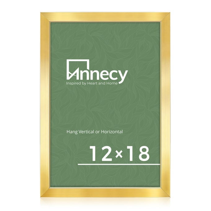 12X18 PICTURE FRAME GOLD1 PACK 12X18 FRAME FOR WALL DECORATION CLASSIC GOLD MINIMALIST STYLE SUITABLE FOR DECORATING HOUSES OFFICES HOTELS